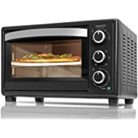 Cecotec Horno Sobremesa con piedra para pizza Bake&amp-Toast 570 4Pizza. 1500 W- Horno eléctrico multifunción de sobremesa…